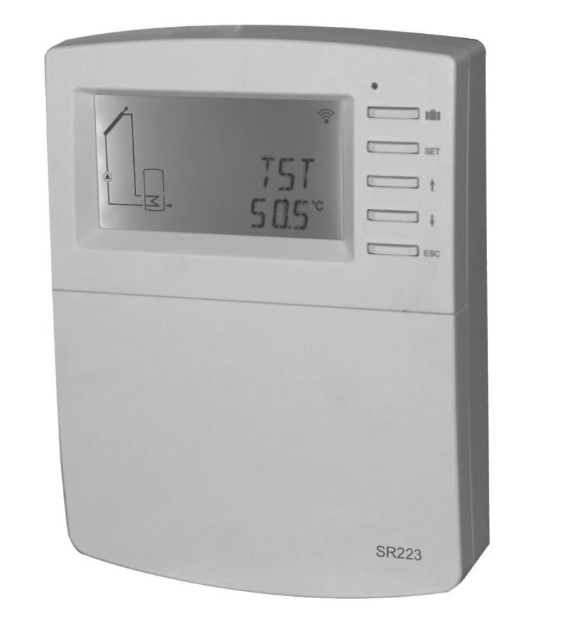 Control de Temperatura SR223 con WIFI Para Calentadores Solares y Piscinas