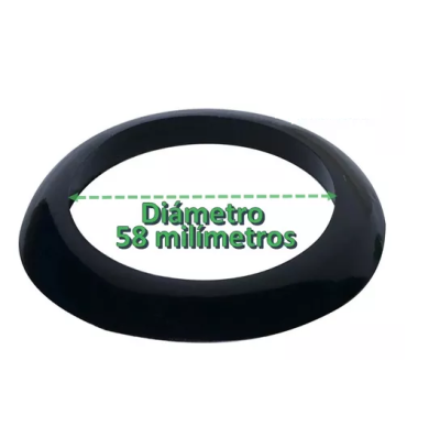 Anillo negro Guarda polvo para tubo de calentador solar 58mm