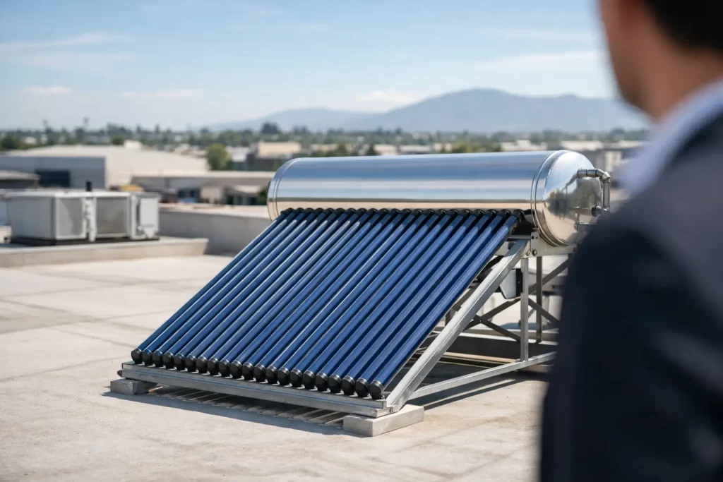 Calentador solar para negocio: cómo elegir bien