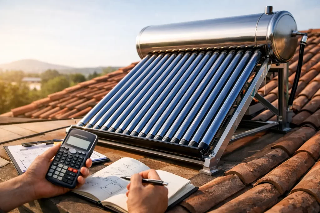 Cómo calcular calentador solar sin fallar