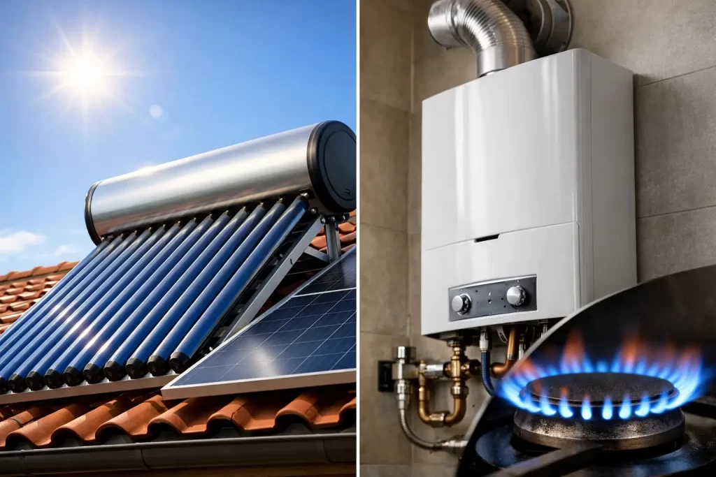 Solar térmico o gas: qué conviene más