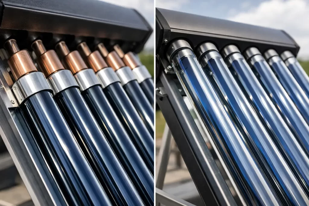 Heat pipe vs tubos al vacío: cuál elegir