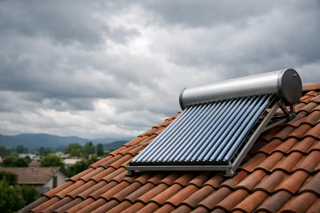 ¿Sirve en días nublados un calentador solar?