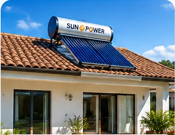 Sistema solar térmico para agua caliente en vivienda