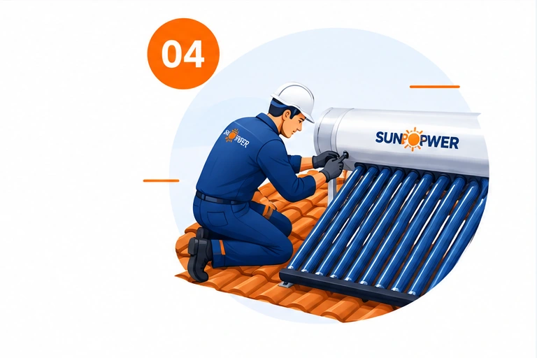 Instalación de colectores solares térmicos en vivienda