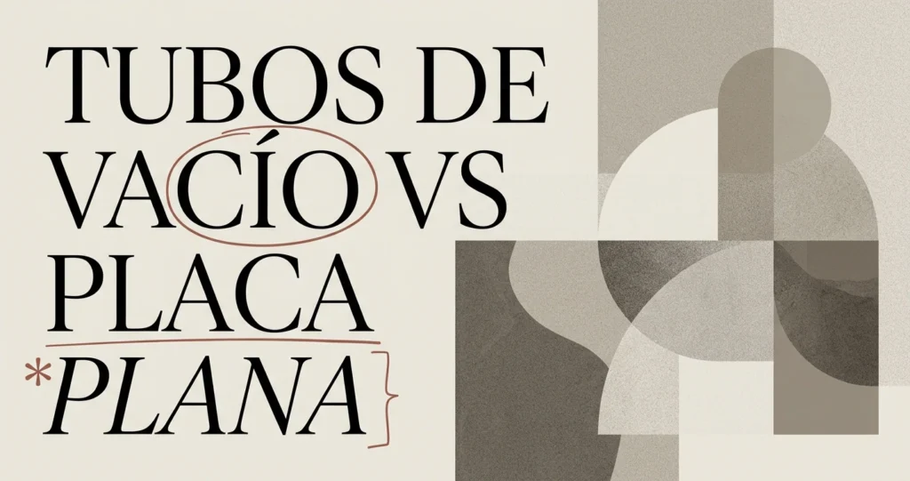 Tubos de vacío vs placa plana: cuál elegir