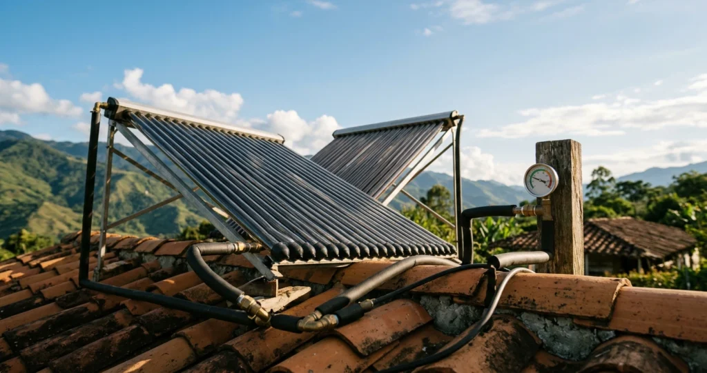 Agua caliente solar frente al gas y la electricidad