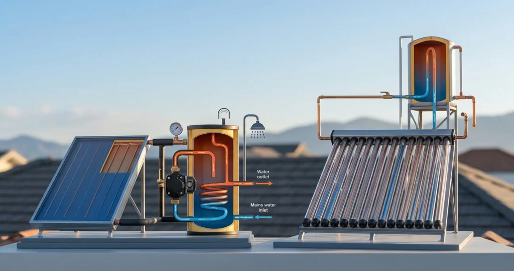 Calentador solar presurizado vs no presurizado
